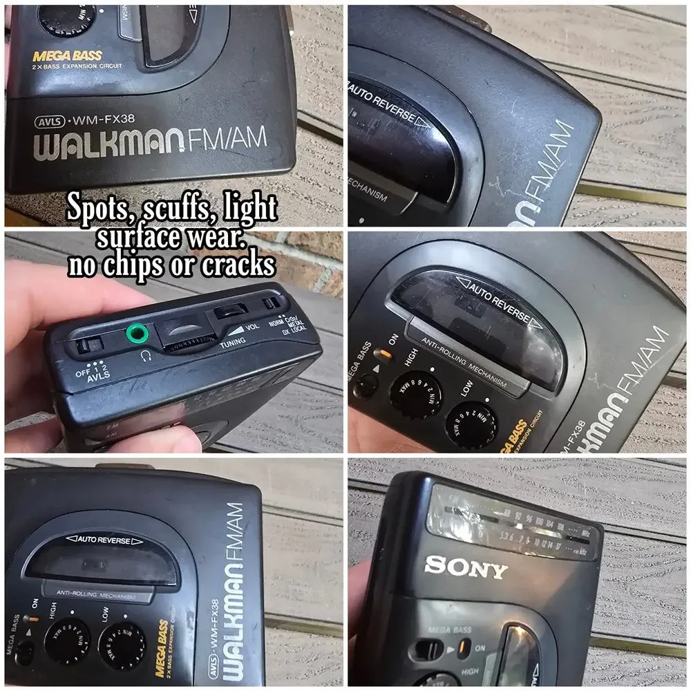 Sony Walkman WM FX38 Portable Cassette Player AM FM Radio Tested Working